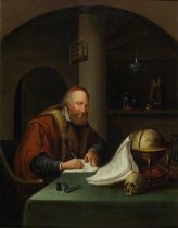 Scholar Interrupted at His Writing (An Alchemist in his Laboratory)